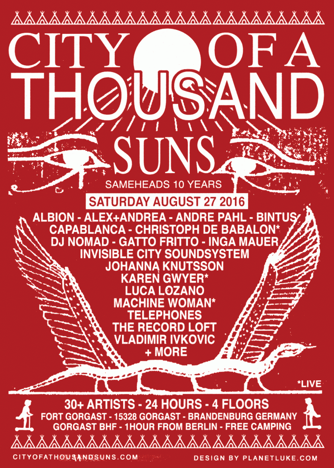 27.8. Sameheads 10 year birthday party / City of a Thousand Suns @ Fort Gorgast
