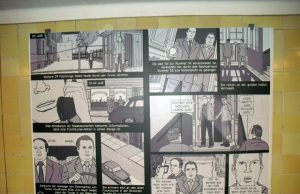 Comic Ausstellung “Tunnel 57″ im U-Bahnhof Bernauer Straße