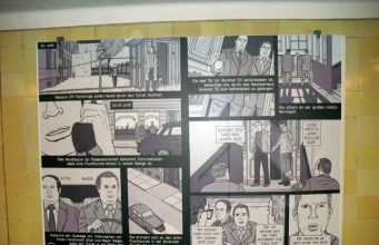 Comic Ausstellung “Tunnel 57″ im U-Bahnhof Bernauer Straße