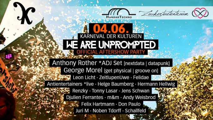 4.6. Official Karneval der Kulturen Aftershow – we are unprompted