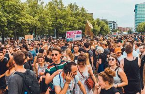 Bilder der AfD Wegbassen Demo von Robert Herhold