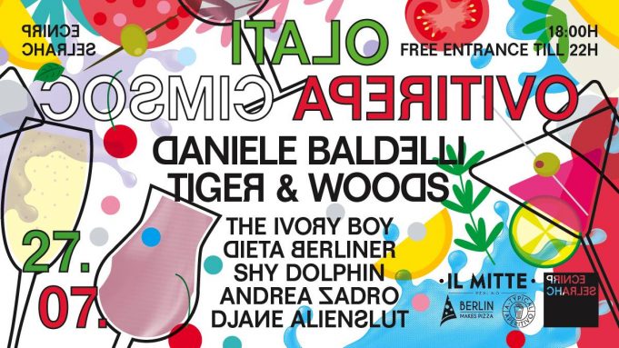 27.7. Italo Cosmic Aperitivo: Daniele Baldelli, Tiger & Woods im Prince Charles Club Berlin