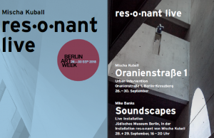 Mike Banks bespielt res·o·nant von Mischa Kuball im Jüdischen Museum Berlin