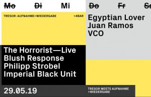 29.05 Tresor Meets Aufnahme+Wiedergabe