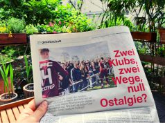 Anzeige: Die taz am Wochenende, die „Wende“ und Fußball.