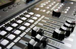black disc jockey music pad