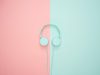 blue headphone