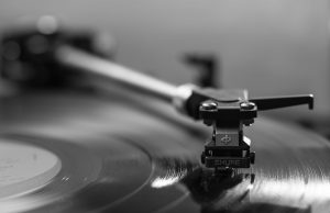 black vinyl record