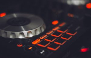 low light photography black dj controller