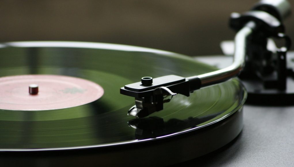 vinyl record playing