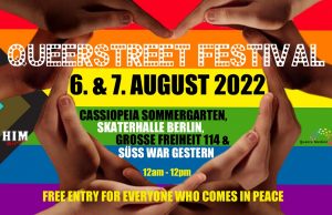 QUEERSTREET FESTIVAL – FREE ENTRY @ Cassiopeia