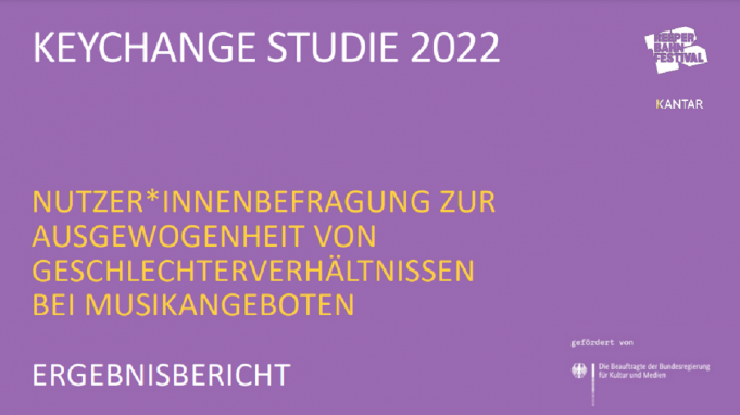 Reeperbahn Festival: Keychange Studie zur Geschlechtergerechtigkeit