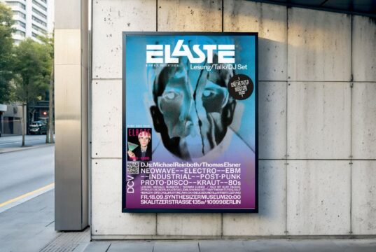 ELASTE Lesung + Talk + DJ Set 18.09. im Synthesizer Museum